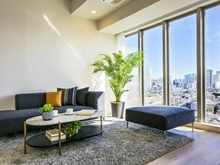 【東京都/港区白金台】ジオグランデ白金台 リビング・ダイニング：※家具・調度品は販売価格に含まれておりません