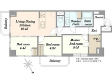 【東京都/港区三田】シャンボール三田 間取り図