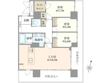 【東京都/世田谷区深沢】深沢ハウス D棟 間取り図