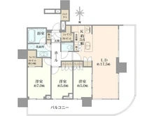 【東京都/中央区晴海】HARUMI FLAG SUN VILLAGE T棟 間取り図