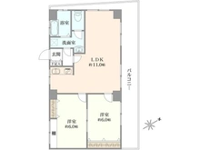 【東京都/港区麻布十番】ニュー高雄ハイツ 間取り図