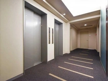 【東京都/港区芝公園】ヴェーゼント芝の杜 共用部：エレベーターホール