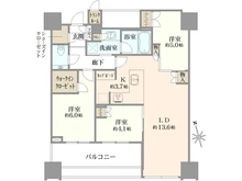 【東京都/港区白金】白金ザ・スカイ EAST棟 間取り図