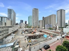 【東京都/港区白金】コスモ白金シティフォルム 眺望：東側のバルコニーから