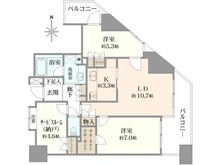【東京都/港区白金】コスモ白金シティフォルム 間取り図