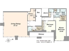 【大阪府/大阪市北区大深町】グラングリーン大阪 THE NORTH RESIDENCE 間取り図