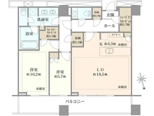 【東京都/港区浜松町】ワールドタワーレジデンス　 間取り図