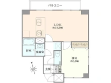 【東京都/港区麻布十番】エスポワール麻布 間取り図