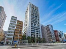 【東京都/港区麻布十番】アクシア麻布 外観：写真中央