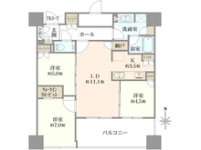 【東京都/港区白金】白金ザ・スカイ EAST棟 間取り図