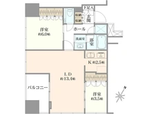 【東京都/港区高輪】プレミストタワー白金高輪 間取り図