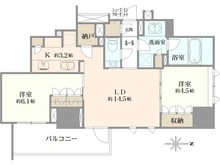 【東京都/港区三田】ザ・パークハウス三田タワー 間取り図