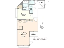 【東京都/港区高輪】エル高輪 間取り図