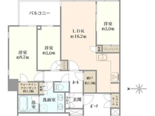 【東京都/港区港南】ワールドシティタワーズ アクアタワー 間取り図