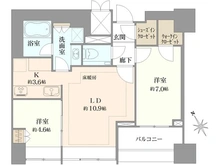 【東京都/港区麻布台】グランスイート麻布台ヒルトップタワー 間取り図