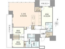 【東京都/港区赤坂】赤坂タワーレジデンス　トップオブザヒル 間取り図