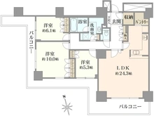 【東京都/江東区東雲】W Comfort Towers WEST 間取り図