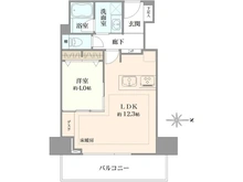 【東京都/港区麻布十番】アクシア麻布 間取り図