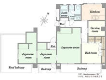 【東京都/港区南青山】ワンマウンツ青山 間取り図