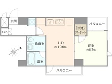【東京都/渋谷区代々木】ベルテ代々木II 間取り図