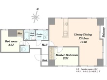 【東京都/港区三田】ライオンズマンション三田 間取り図