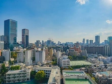 【東京都/港区三田】三田綱町パークマンション 共用部：屋上からの眺望