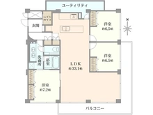 【東京都/港区三田】三田綱町パークマンション 間取り図