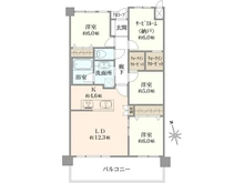 【東京都/調布市染地】ミオカステーロ調布緑地公園 間取り図