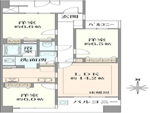 【東京都/世田谷区粕谷】D’グラフォート世田谷芦花公園 間取り図