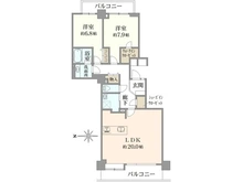 【東京都/世田谷区南烏山】芦花公園プレスティージュ 間取り図