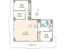 【東京都/世田谷区千歳台】芦花公園スカイハイツ 間取り図