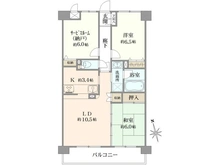 【東京都/調布市多摩川】モナークレガリア調布多摩川 間取り図