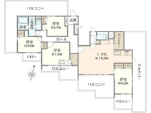 【東京都/世田谷区赤堤】ライオンズマンション赤堤第2 間取り図