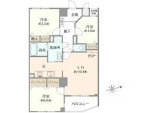 【東京都/多摩市一ノ宮】ライオンズプラザ聖蹟桜ヶ丘 間取り図