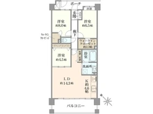 【東京都/調布市上石原】コスモ・ザ・パークス調布多摩川 間取り図