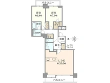 【東京都/世田谷区南烏山】芦花公園プレスティージュ 間取り図