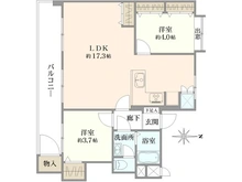 【東京都/調布市染地】多摩川住宅ト 2号棟 間取り図