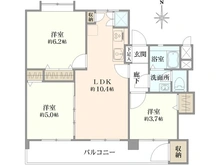 【東京都/調布市染地】多摩川住宅ト 6号棟 間取り図