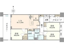 【東京都/世田谷区千歳台】東京テラスJ棟 間取り図