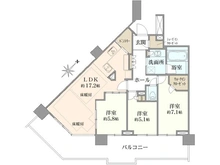 【東京都/世田谷区桜上水】桜上水ガーデンズ E棟 間取り図
