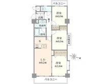 【東京都/世田谷区北烏山】ライオンズマンション北烏山 間取り図
