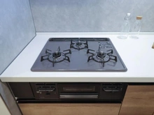 【東京都/調布市布田】調布ヶ丘ハイツ キッチン：三口コンロ