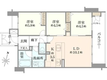 【東京都/調布市布田】調布ヶ丘ハイツ 間取り図