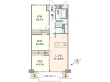 【東京都/狛江市東野川】狛江ハイタウン 2号棟 間取り図