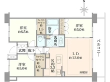【東京都/世田谷区千歳台】ルネ世田谷千歳台AYUMIE 間取り図