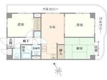 【東京都/世田谷区南烏山】アーバンヒルズ芦花公園 間取り図