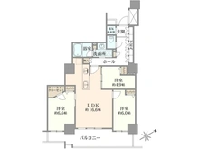 【東京都/世田谷区北烏山】エルザ世田谷　タワー棟 間取り図