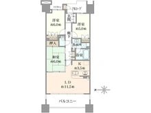 【東京都/世田谷区千歳台】東京テラス B棟 間取り図