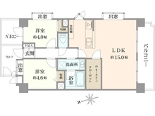 【東京都/世田谷区南烏山】ライオンズマンション芦花公園 間取り図
