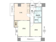 【東京都/世田谷区松原】ライオンズマンション松原第2 間取り図